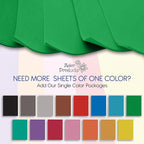 Green EVA Foam Sheets for Crafts, 9 x 12 Inch, 2mm Thickness, 15 Pack – Ideal for DIY Arts and Crafts, Foam Paper for Kids, Cosplay and Costumes