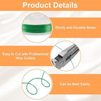 HARFINGTON 20ft Jewelry Wire, 24 Gauge (0.5mm) Brass Craft Soft Metal Tarnish Resistant Copper Beading Wire for Jewelry Making Supplies Crafting, Green