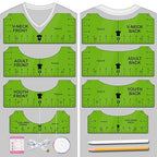 Vowlove Tshirt Ruler Guide for Vinyl Alignment: T Shirt Ruler to Center Design, Tee Measurement Tools, Heat Press Accessories for Sublimation, HTV Heat Transfer Vinyl Press, Screen Printing