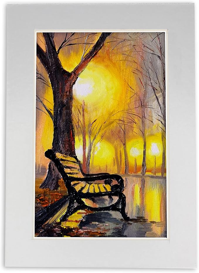 6x8 Mat for 8x10 Frame - Precut Mat Board Acid-Free Metallic Silver 6x8 Photo Matte For a 8x10 Picture Frame, Premium Matboard for Family Photos, Show Kits, Art, Picture Framing, Pack of 10 Mats