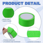 MECCANIXITY Masking Tape 1.8 Inch x 21 Yard Painter's Tape Green Paint Tapes for DIY Crafts Arts Drawing Decoration Labeling Car Painting Artist Teachers, Pack of 6