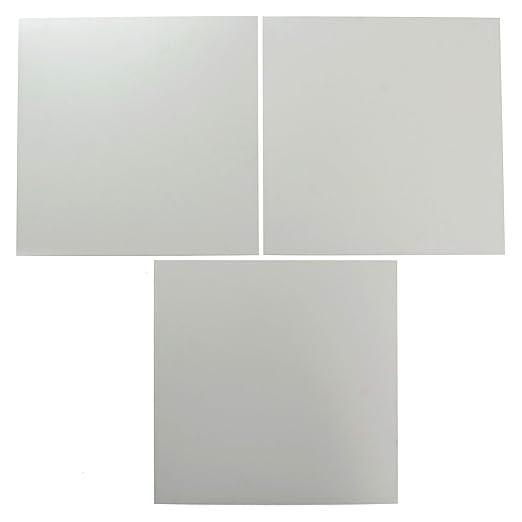 EAGLE 1: 12" x 12" 26 Gauge Sheet Metal Squares (3 Pack Per Order, Multiple Colors) Great for Arts, Crafts, DIY Home or Work Projects (12" X 12", Ash Grey)