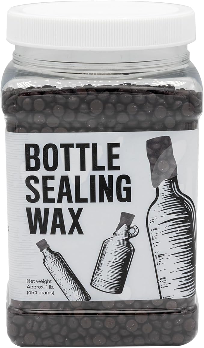 Blended Waxes, Inc. Bottle Sealing Wax, Pastille Wax Seal Beads For Wine, Beer, and Liquor Bottle Sealing, Seals Between 25-30 Bottles, 1 lb, Purple Metallic