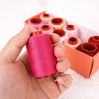 10 Pcs Sewing Thread, All Purpose Sewing Thread, 10 Spools Assorted Colors Each 800 Yards of Polyester Threads for Sewing Machine, Hand Stitching, Quilting, Serger (Pink Color System)