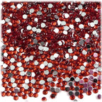 The Crafts Outlet 1,440pc Rhinestones Round 3mm (10ss) Flatback Ruby Red