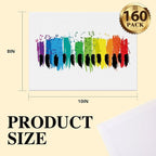 ESRICH Canvases for Painting 8x10, 160 Pack Canvas Boards for Painting Cotton Primed Acid Free Blank Canvas Panels for Oil Paint, Watercolor, Acrylic Paint, Gouache and Tempera.