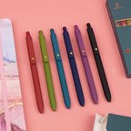 Ddaowanx Colorful Gel Pens, 0.5mm Fine Point Retractable,Multi Colored Pens for Journaling and Sketching,School Supplies,Stuffers for Teens, Gifts for Women (6Pcs-Vintage Colors)