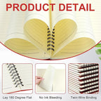 Yahenda 72 Pcs Spiral Notebook Bulk A5 Journal Lined 8.3'' x 5.5'' Writing Composition Paper Small Notepad Subject Notebook for Students Office Business Back to School Supplies (Red)