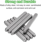 HARFINGTON 36pcs Metal Stamping Kit 5/64" (2mm) Steel Uppercase Letter and Number Punch Set (A-Z / 0-8 / "&" Symbol) Punch Press Tool with Case for Imprinting Metal Plastic Wood Leather