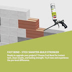 Kraken Bond Fastbond Spray Foam Adhesive (12x24oz.) - Heavy Duty Construction Adhesive for Insulation, Wall & Facade, Concrete, Stone, Subfloor, XPS & EPS Foam Board, Gun&Cleaner Included | 12 Pack