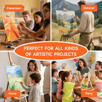 Shuttle Art Painting Canvas Panels, 36 Pack, 5x7, 8x10in (18 of Each), 100% Cotton, Primed White Canvas Boards for Painting, Blank Canvases for Kids, Adults & Artists for Acrylic and Oil Painting