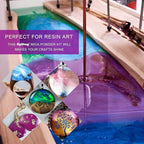 Mica Powder - 32 Pearlescent Epoxy Resin Color Pigments Set- Natural Cosmetic Grade Pigment for Soap Dye, Lip Gloss, Nail Polish, Makeup, Epoxy Resin, Candle Making, Bath Bombs, Slime, 5g/0.18oz