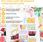 TECKWRAP Laminating Sheets Clear Laminate Sheets Sticker Paper for Inkjet Printer Clear Vinyl for Printable Vinyl Sticker Paper Photo Paper 8.26" x 11.69" A4 28 Sheets, Glossy