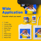Printers Jack Sublimation Paper - 8.5 x 11 Inches, 100 Sheets 120gsm for Any Epson Sawgrass Inkjet Printer with Sublimation Ink, Heat Transfer Sublimation Paper for T-shirt, Mugs, Light Fabric