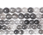90pcs 4mm Natural Grey Cloud Crystal Stone Beads for Jewelry Making Energy Healing Power Stone Beads DIY Bracelet Necklace Accessories 15"(4mm, Grey Cloud Crystal)