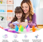 Glitter Origami Paper: 100 Sheets 10 Colors Shiny Iridescent Paper - 6 Inch Square Colored Paper for DIY Decoration, Scrapbook Decor, Folding Crafts, Arts and Crafts Projects