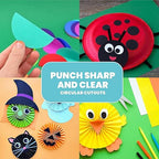 4 Inch Circle Punch, Hole Punch Shapes, Paper Punch Set for Scrapbooking Festival Paper Greeting Card DIY Albums Photos, 200 GSM Weight
