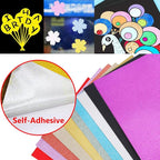 UCEC Glitter Cardstock Paper, 50 Sheets 10 Colors, 8.3 x 11.7 Inch Self-Adhesive Glitter Sticker Paper for Card Making, Sparkly Papers for Craft DIY Halloween Party Scrapbooking Gift, A4, 80 GSM