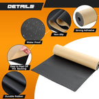 NATGAI Sponge Neoprene with Adhesive Foam Rubber Sheet 1/8” Thick X 12” Wide X 48” Long, Cut to Multiple Dimensions and Lengths - DIY, Gaskets, Cosplay, Costume, Crafts