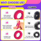 Sensory Toys Fidget Rings for Kids 36Pack: Anxiety Rings for Stress - Stretchy Calming Toys for Autism - Bulk Fidgets for Students Classroom Prize