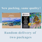 Artecho Acrylic Paint Set, 7 Primary Colors - 6x2.02oz/60ml & 1x4.05oz/120ml Titanium White Tubes, Art Craft Paints for Canvas, Rock, Wood, Fabric, Art Supplies