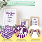 Alphabet Stickers, 1'' Inch, 12 Sheets, Deep Purple Letter Stickers, Self-Adhesive Vinyl, Mailbox Numbers, Classroom & Home Decor