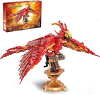 Phoenix Building Set, Bird Animals Set Wings Adjustable Building Kit, Collectible Magic HP Model Toys Gifts for Adults Kids Fans 12+ (938 PCS)