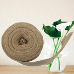 4" Wide Natural Burlap Fabric Roll - 10 Yards Jute Ribbon for Gift Wrapping, Wedding Decorations, Rustic Crafts, Wreaths & Home Decoration (10cm Wide)