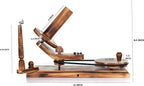 Handcrafted Wooden Yarn Ball Winder and Tabletop Swift - Winds 8-12 oz Yarn Balls for Crocheting & Knitting Craft, Durable and Smooth Yarn Winding Set (Antique Winder and Swift)