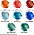 Arteza Metallic Acrylic Paint, Set of 8 Classic Elements Colors 4.06oz Tubes, Rich Pigments, Non Fading, Non Toxic Paints for Artists & Hobby Painters, Art Supplies for Canvas Painting & Crafts