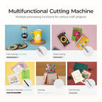 LOKLiK Cutting Machine 2 by HTVRONT - 5 in 1 Vinyl Cutter Machine with 5X Cutting Force, Cuts 100+ Materials, AI Painting, 13'' Smart Die Cutting Machine for All Crafts Cards 3D Arts Home Decor