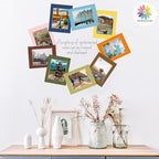 Mat Board Center, Pack of 20, 8x10 Mixed Colors White Core Picture Mats Mattes Matting for 5x7 Photo