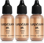 Metallic Alcohol Ink Set: Bronze Alcohol Ink, 3 pcs 0.51 fl oz (15 ml) Each