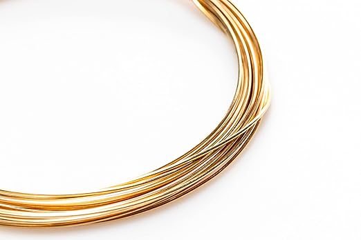 20 Gauge, Jeweler's Brass Wire, Red Brass, Round Dead Soft CDA #230 Alloy Jewelry Grade - 25FT by Filofly