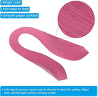 PATIKIL 600pcs Quilling Strips Paper 1/8"(3mm) 39cm Origami Paper Quilling Strip for Art DIY Hand Craft Christmas, Rose Red