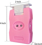 2 Pieces Knitting Counter, Needle Marking Tool, Plastic Knit Counter, Knitting Stitch Counter, Pink