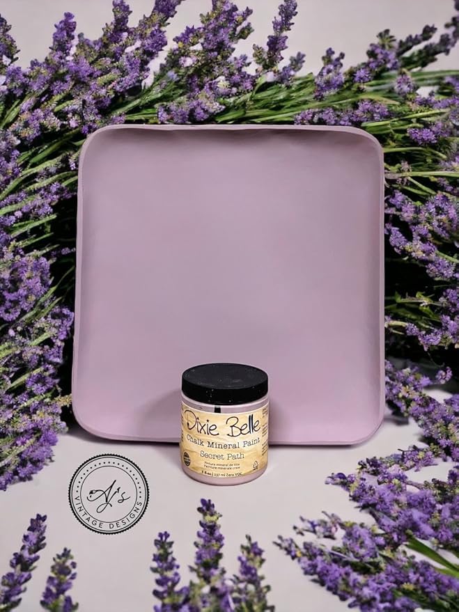 Dixie Belle Paint Company Chalk Finish Furniture Paint - Secret Path (4oz) - Matte Dusty Lilac Chic Chalk Mineral DIY Furniture Paint