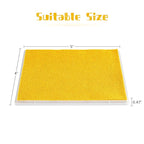 Ink Pad, 5x4'' Washable Non-Toxic Ink Stamp Pad for Baby Footprint Handprint, Yellow