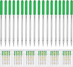 HONEYSEW 30 Pieces Sewing Machine Needles HAX1 130/705H Universal Regular Point Flat Shank Sewing Needle Compatible with Singer, Brother,Janome,Pfaff and Other Brand (Green Size9-30PCS)
