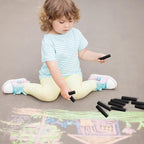 20 Pcs Sidewalk Chalks for Kids Non Toxic Jumbo Chalk for Party Gift Outdoor Art Classroom Play Painting (Black)