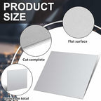 Hicarer 1 Pcs Mild Steel Sheet Cold Rolled 18 Gauge Metal Plate Weldable Metal Sheets for Professional Industrial DIY Use, Clean Surface Easy to Weld (8'' X 8'')