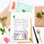 Whaline Large Acrylic Stamp Block Clear Stamping Tools Set with Grid Lines for Art Crafts Scrapbooking, 4 Pack
