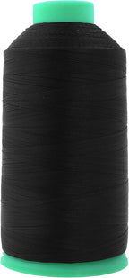 Mandala Crafts Bonded Nylon Thread Black Heavy Duty Sewing Threads - 2843 YDs Size 46 210D T45 Tex 45 Thread for Leather Jeans Weaving Outdoor Marine Upholstery Threads