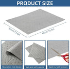 100 PCS Oil Absorbent Pads, 16.5" x 12.6" x 2mm Universal Spill Absorbent Pads Heavy Weight Absorbent Mat Pads for Absorbing Water, Oil, Grease, Coolant, and Other Fluids (Gray)