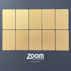 Metal Engraving Blanks for Etching w/Silhouette Cameo 4 Pro Plus, Brother Scan and Cut, Maker, Explore Air 2 or Laser Engraving Blanks - Anodized Aluminum Sheet Metal & Plates for Crafting- 10 Pack