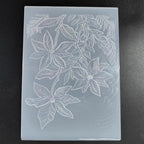 3D Spring Flower Background Embossing Folder for Card Making Floral DIY Plastic Scrapbooking Photo Album Card Paper DIY Craft Decoration Template Mold
