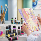 ARTEZA Canvas Panels for Painting, 28 Pieces, 5 x 7, 8 x 10, 9 x 12, 11 x 14 Inches, Cotton, Gesso-Primed, Art Supplies for Acrylic and Oil Painting