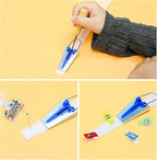 Funstreet Comprehensive Bias Tape Maker Kit, Fabric Tape Tools Sewing Machine Presser Foot, Sewing Clips Ball Point Pins, Awl for Fabric Sewing/Quilting
