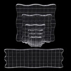 4Pcs Clear Acrylic Stamp Blocks Set, Acrylic Stamping Blocks Tools Clear Stamps with Grid Lines for Photography Props Scrapbooking Crafts Card Making