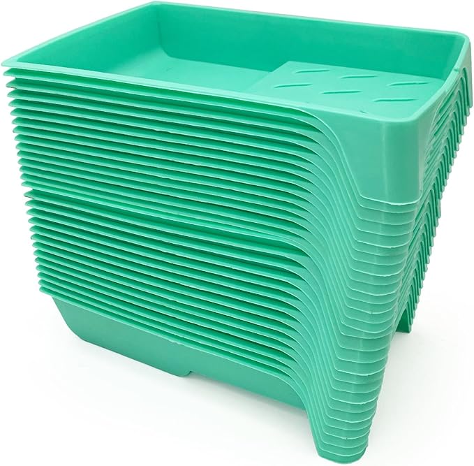 4 Inch Paint Tray, 28 Pack Plastic Paint Roller Tray, Heavy Duty Disposable Paint Pan, Sturdy Home Painting Supplies & Tools for Paint Rollers & Roller Brushes